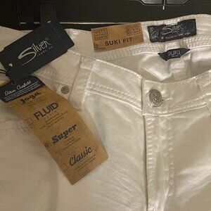 Silver Jeans Co Women's Suki High Capri Jeans SZ16/L24